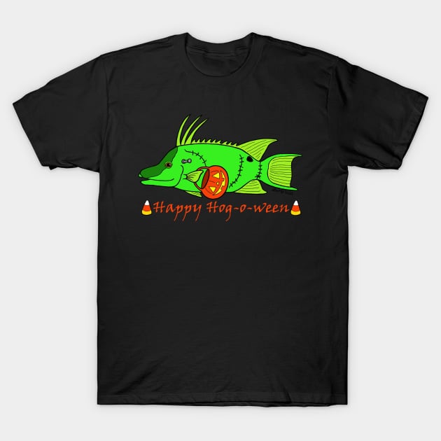 Happy Hog-o-Ween T-Shirt by HonuHoney